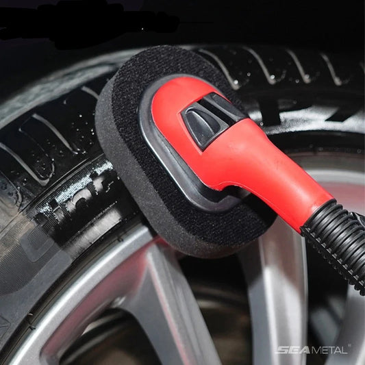 Car Tire Polishing Brush with Handle