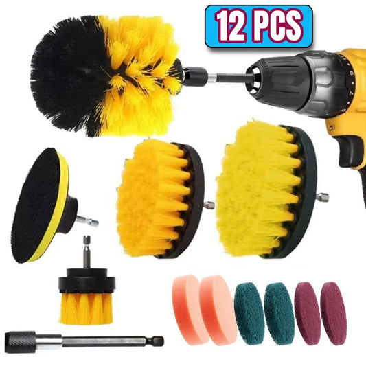 Electric Drill Brush Cleaning Kit